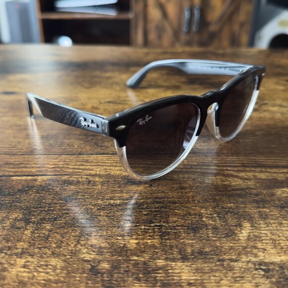 Ray-Ban RB4471 Iris Sunglasses – Black on Transparent - Picture 12 of 15